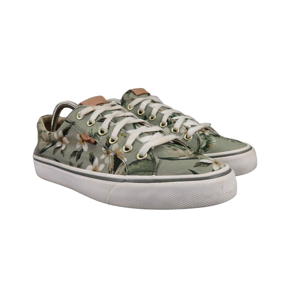 Keds Shoes Womens 9.5 Sneakers Jump Kick Casual Canvas Tropical Green Lifestyle
